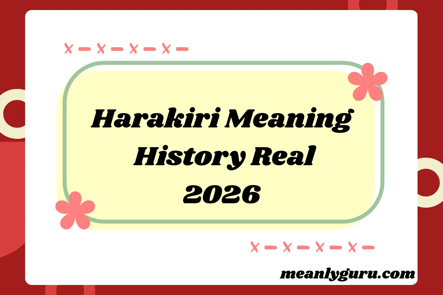 Harakiri Meaning2026