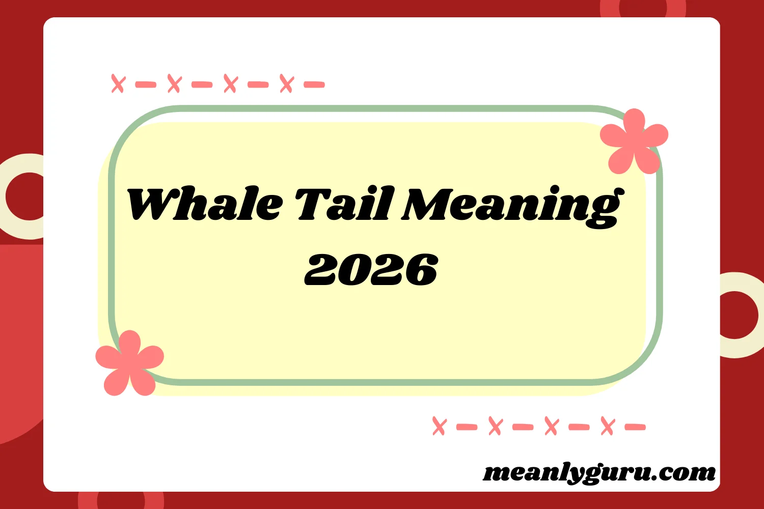 Whale Tail Meaning2026