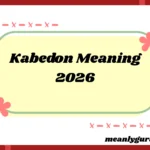Kabedon Meaning2026