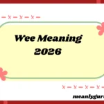 Wee Meaning2026