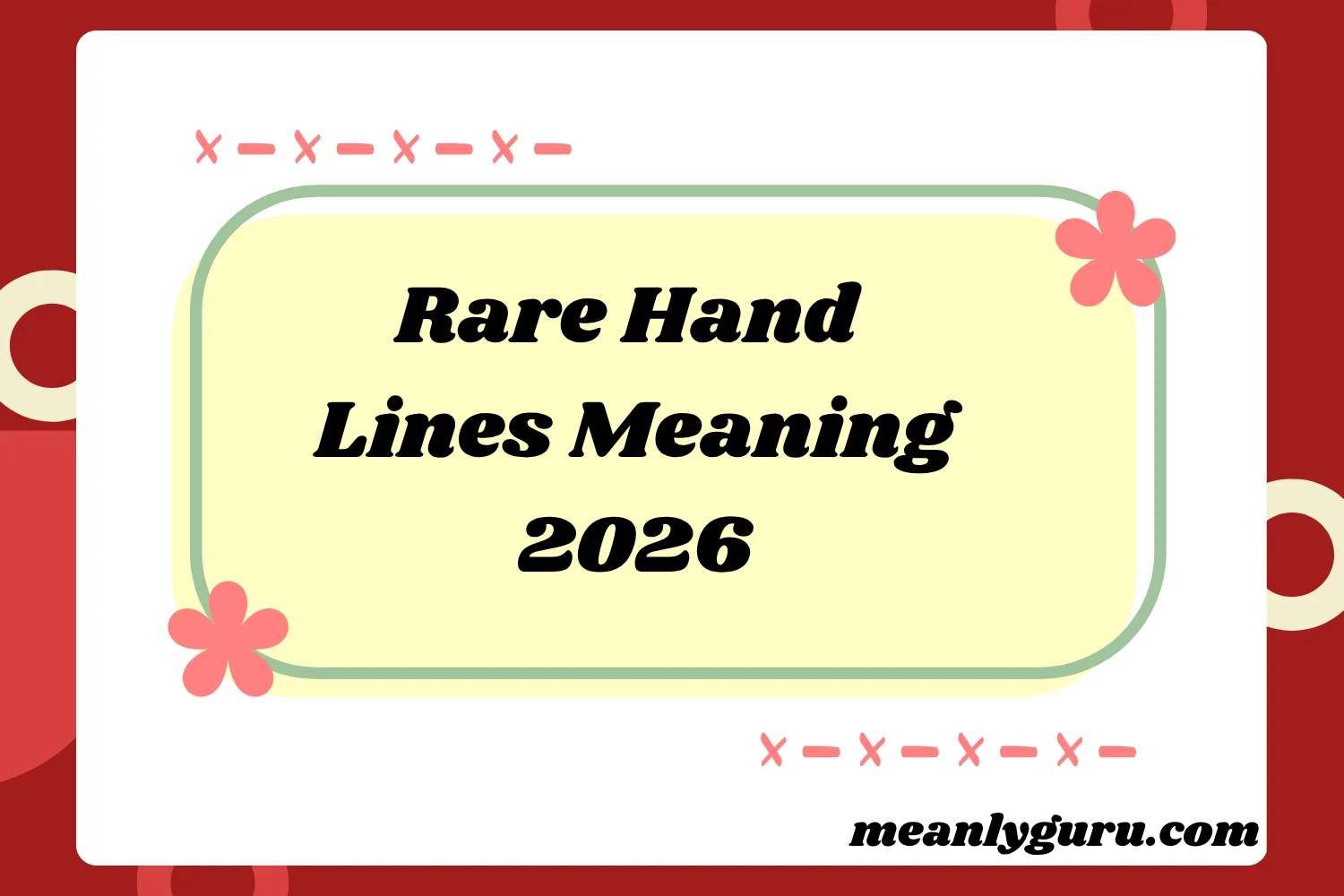Rare Hand Lines2026