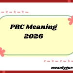 PRC Meaning2026