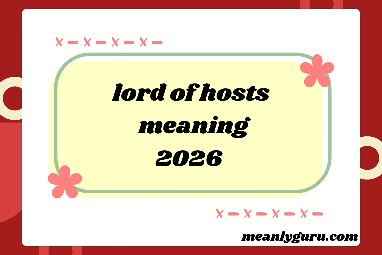 Lord of Hosts Meaning2026
