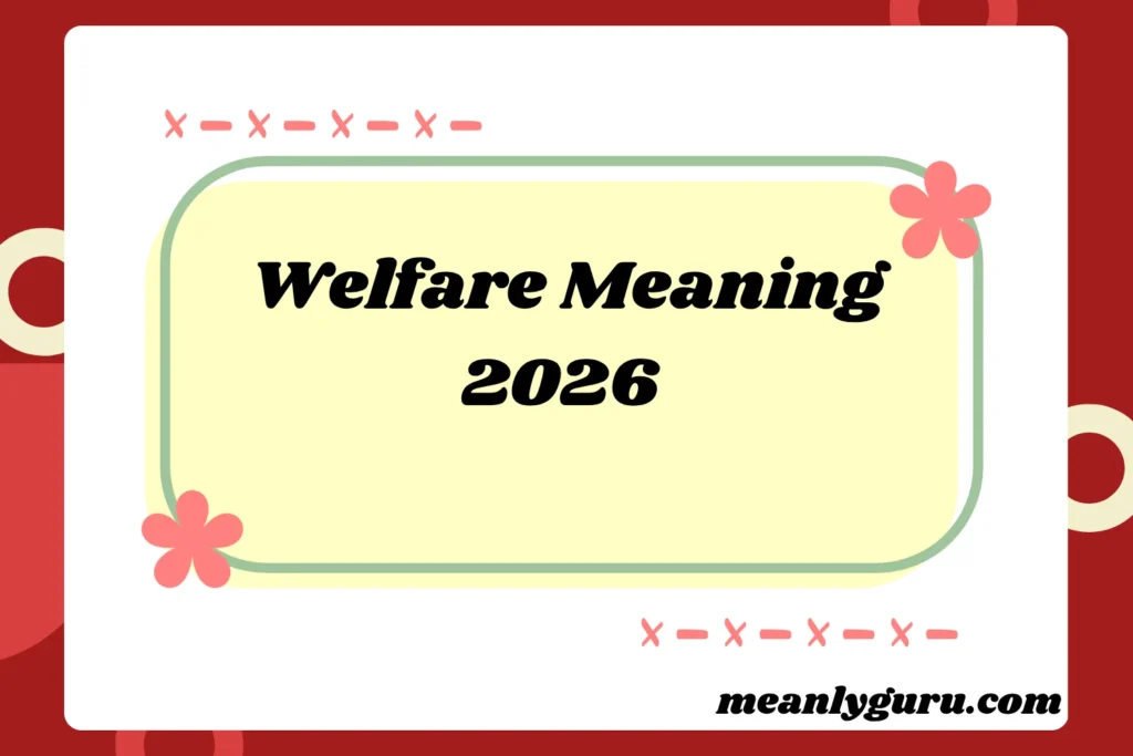 Welfare Meaning2026