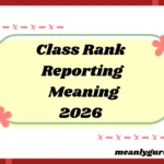 Class Rank Reporting2026