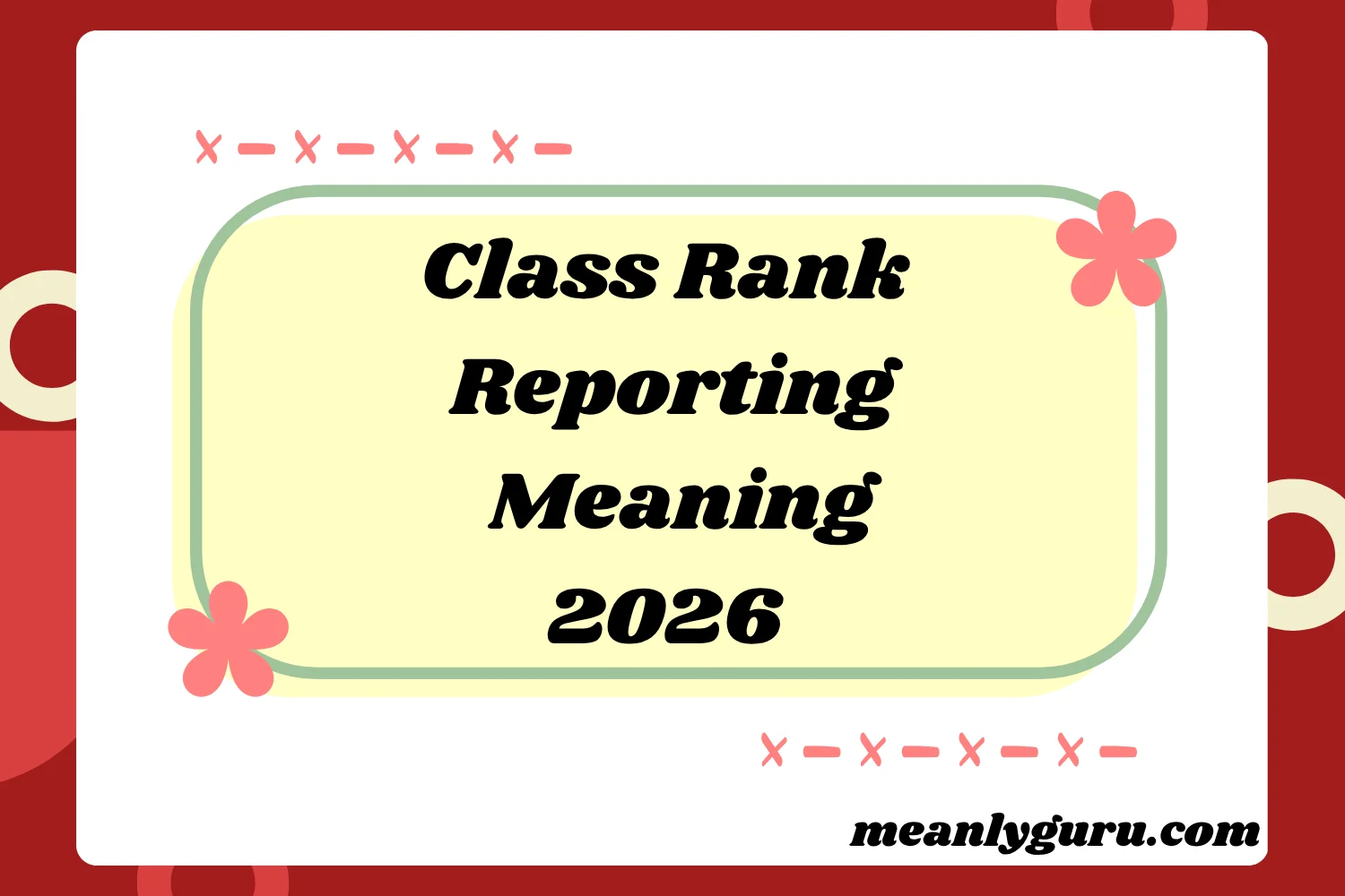 Class Rank Reporting2026