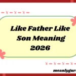 Like Father Like Son Meaning2026