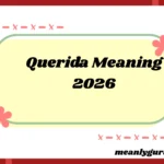 Querida Meaning:2026