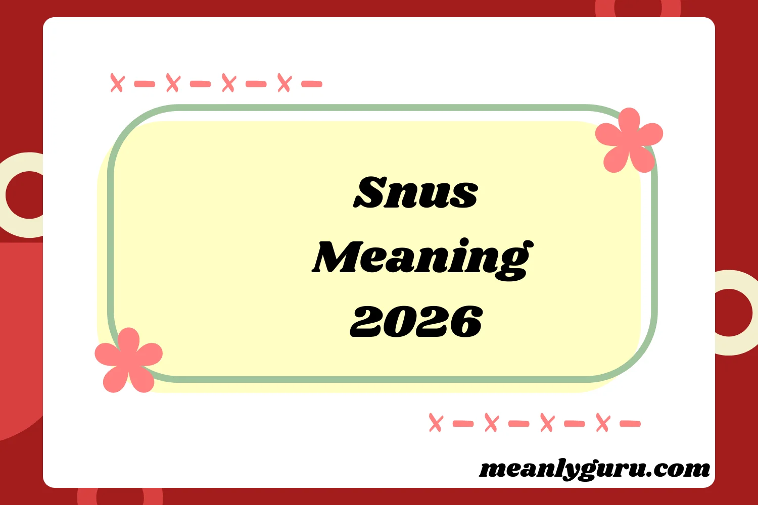 Snus Meaning2026