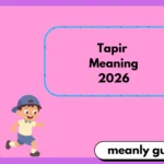 Tapir Meaning2026